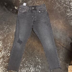 Levi’s distressed gray